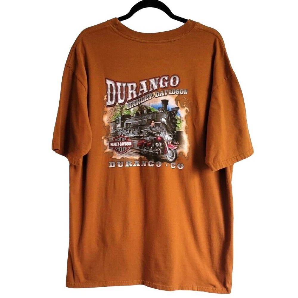 2008 Durango Colorado Harley-Davidson Motorcycles Biker Mens T-Shirt XL